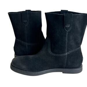 UGG Josefene Classic Womens 6.5 Black Suede Pull On Ankle Boots NEW